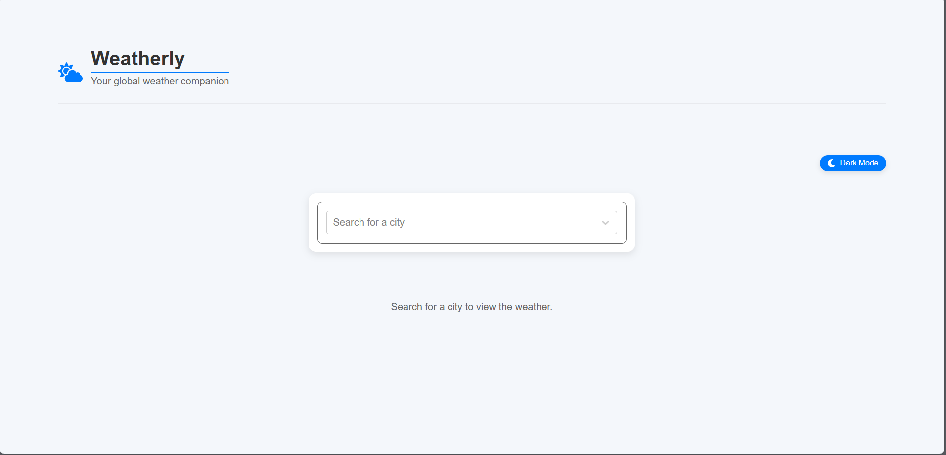 Weatherly App