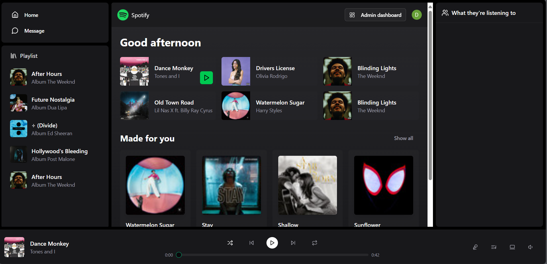 Spotify Clone